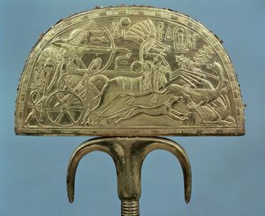 Ostrich-feather fan from the Tomb of Tutankhamun (c.1370-1352 BC) New Kingdom